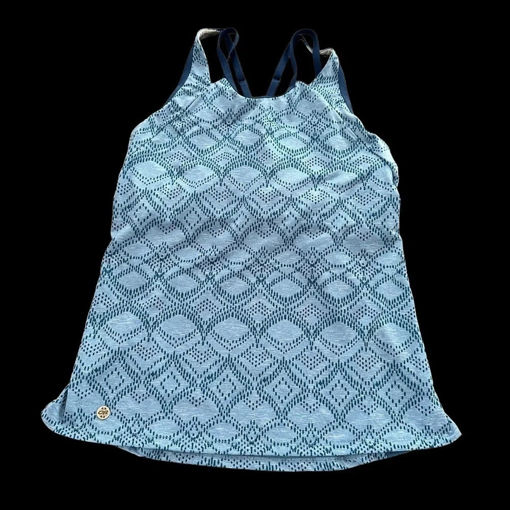 Outdoor Research Womens Small Blue Strappy Activewear Tank Bra Top Stretchy S